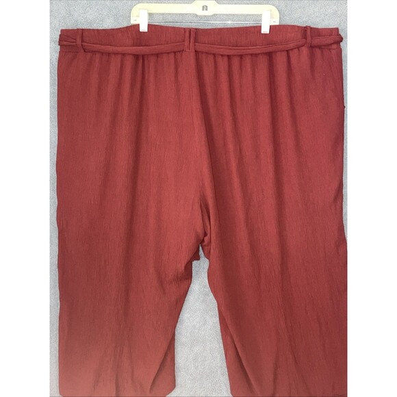 Torrid Womens High Rise Pants Size 6X Cropped Gauzy Tie Waist Beachy Tropical - Picture 10 of 10